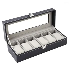Jewelry Pouches Multi-Functional Watch Travel Storage Box One Word Lock Case Display Holder Accommodate Different Size F19D