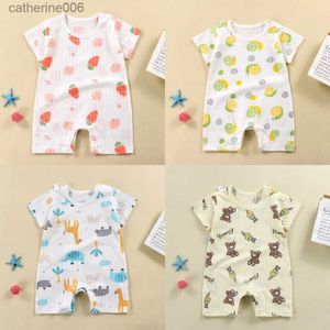 Clothing Sets Summer Baby Jumpsuit Short Sleeved Newborn Boys Girls Romper Baby Jumpsuit Kid Clothes Children's ClothingL231202