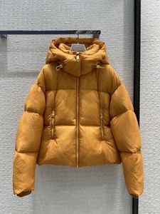 Milan runway feminino para baixo parkas 2023 novo inverno com capuz manga longa marca mesmo estilo casacos jaquetas de grife feminino 1202-5