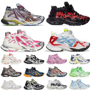 Women Designers Men casual shoes Paris Runner 7.0 Transmit sense Trainers black white pink blue BURGUNDY Deconstruction sneakers jogging hiking 7 Sneakers 36-46