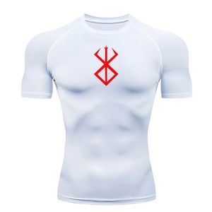 Men s T Shirts Summer Running T Shirt Men Short Sleeve Compression Shirt Gym Sports Top White Black Quick Dry Breathable MMA Fitness Clothing 231201