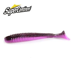 Esche esche Supercontinent Impact Ring Shad Fishing Lure Soft 63mm 80mm 97mm Esche in plastica Swimbait Jigging Lure Esche artificiali 231201