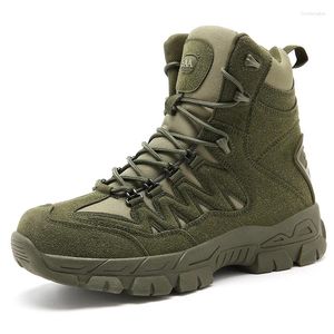 Stövlar 2023 Army Combat Man Fashion Tactical For Men Anti Slip Hunting Herrgummisula Sole Shoes