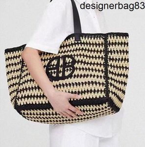 Designers shoulder bags large capacity tote bag straw woven beach anines shopping AB letters totes outdoor hobos fashion womens handbag