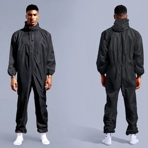 Rain Wear Conneined Raincoat Coverall Hat Arbetssäkerhetskläder Vuxen Biker Men Raincoat Rain Cover Chubasquero Hombre Coat Jacket 231201