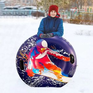 Rodeln Skifahren Schnee Schlauch Aufblasbare Schlitten Ski Kreis Verdickt Schwebte Schlitten Für Kinder Erwachsene Skifahren Ring Winter Outdoor Ski Liefert 231201