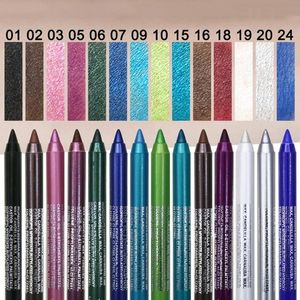 Eye ShadowLiner Combination 14 Color Eye Liner Pen Colored Eyeliner Waterproof Makeup Tools Blue Red Green White Gold Brown Eye Cosmestics 231201