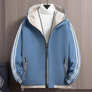 Hoodies masculinos moda jaqueta fina primavera e outono versão coreana magro encaixe com capuz juventude casual