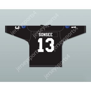 Anpassad Seeza Sonsee 13 Onyx React Sonny Hockey Jersey New Top Stitched S-M-L-XL-XXL-3XL-4XL-5XL-6XL