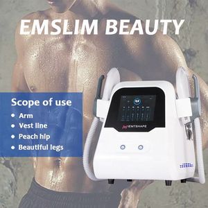 Non-invasive Home Use EMSlim Muscle Gain Fat Reduction Machine Vest Mermaid Line Shaping Electromagnetic Body Contouring 4 Handles RF Instrument