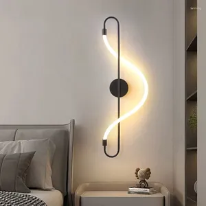 Настенный светильник, креативный и модный медный силиконовый декоративный светодиодный светильник для спальни, кабинета, гостиной, падение