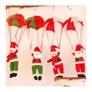 Bonecas Pingente de Natal Bonito Papai Noel Porta Pendurado Boneca Cinta Brinquedo Crianças Brinquedos Boneco de Neve Parachute Drop Delivery Brinquedos Presentes Bonecas Ac Dh4Kk