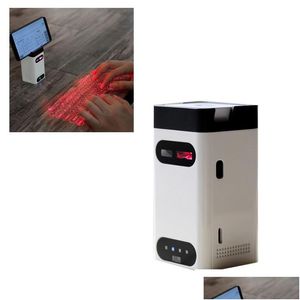 Keyboards Virtual Keyboard Portable Bluetooth Laser Projection With Mouse Power Bank Function For Pc Android Ios Smart Phone 11 Drop D Otm1W