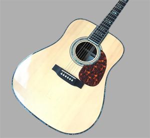 41 цельная раковина морского ушка, мозаика, черный палец, акустическая акустическая гитара серии D45