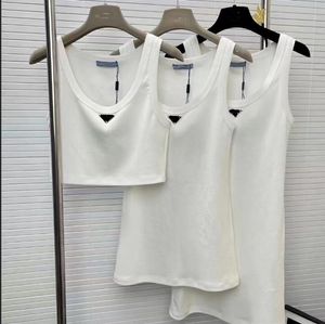 P Brand Designer Womens Tanks Top Fashion Sexig Casual 100% Cotton Advanced Short Sleeveless T-shirt Top Summer New Womans Sleeveless Vest Dress Three Styles