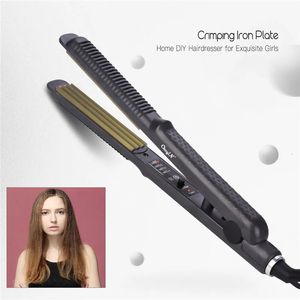 Alisadores de cabelo Milho Perm Splint Cabelo Curler Crimper Flat Iron Straightener Fluffy Pequena Ondulação Cerâmica Curling Ferro Cabelo Waver Style Tool 231202