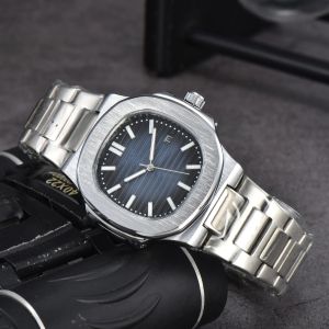 Patekss Date Calendar Mens Watches U1 Luxurys Quartz Philippes Wrist Watch Men Sapphire Commerce Wristwatches Wathes Watches Strap Strap A068