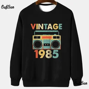 Men's Hoodies Vintage For Men Hatless Sweatshirt Retro 80s/90s Graphic T Shirt Print Oversized Clothing Tops Pullover