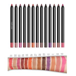 Lip Pencils Private Label Makeup Lipliner Pencil Long Lasting Waterproof Smooth Lip Liner Wholesale Pigmented 3 in 1 Pen 13 Colors Cosmetic 231202