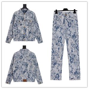 Dżinsowy projektant kurtki płaszcz trend dziury męskie i damskie spodnie dżinsowe odzież jesień i zimowa moda klasyczne retro dżinsowe szorty
