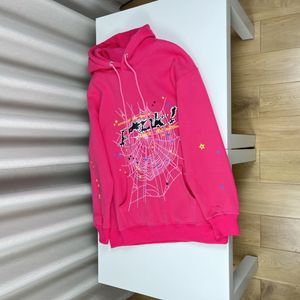 Herren-Kapuzenpullover Spider Hoodie Designer-Trainingsanzug Herren Pink Spider Hoodie Herrenbekleidung Herren-Designerkleidung sp5der 55555 100 % Baumwolle, bequeme Damenbekleidung, Größe ES-XL