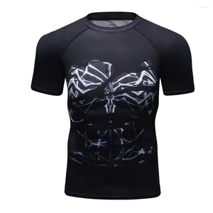 Herren-T-Shirts, Cody Lundin, Digitaldruck, Sonnenschutz, Kompression, Schwarz, Lauf-T-Shirts, individuelles Logo, kurze Ärmel, Herren, Fitness, Muay Thai