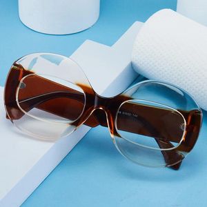 Óculos de sol estilo luxo óculos hip hop personalizado festa ins vintage mulheres homens marca designer bonito legal óculos azul bloqueio de luz