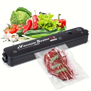 Vacuum Sealer Machine For Food Saver, Automatic Air Sealing Device For Food Storage Dry And Wet Food Modes Compact Design With 10pcs Seal Bags Starter