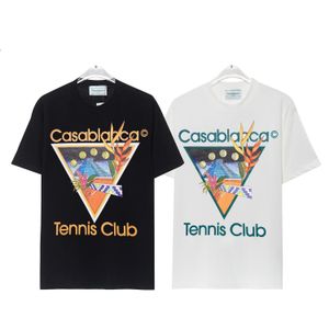 カサブランカカサブランシャツカサブランカTシャツメンズシャツ女性TシャツS M L XL 2023新しいスタイルの服メンズデザイナーグラフィックティー