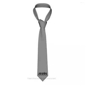 Papillon Gesù Cristo La Via Verità Vita Cravatta con stampa 3D Cravatta in poliestere larga 8 cm Accessori per camicie Decorazione per feste