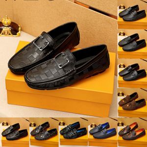 39Model Luxury Loafers klär brudgummen Bästa män skor fest äkta läder original designer mode fasta skor för män