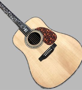 Chitarra solida Top in abete personalizzato, tastiera e ponte in palissandro, chitarra acustica di alta qualità D45 258