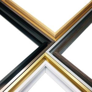 Quadros 8 cores 50x80 70x140 pintura de parede po kit diy tamanho grande moldura de ouro para arte impressão em tela decoração de casa