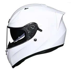 Motorcycle Helmets M-4XL White Wear-Resistant Motocross Accessories Anti-Fall Motorcycles Full Face Racing Breathable Head Protection