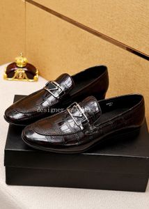 Luxuriöse Herren-Kleiderschuhe, Designer-Low-Top-Schuhe aus schwarzem Leder, flache Business-Schuhe, modische Slipper, Fahrschuhe, Party- und Hochzeitsschuhe für Männer