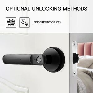 Dörrlås Biometriskt fingeravtryck Smart Lock Keyless Entry Knobs Lock For Apartment Home Non Destruktiv ersättning 231202