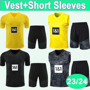 23 24 Reus Bellingham Training Wear Short Sleeve Soccer Jerseys Hummels Brandt Reyna Haller Football Shirts