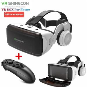 VR Glasses Original Virtual Reality Box 3D Stereo Google Cardboard Headset Helment for Android Smart Wireless Rocker 231202