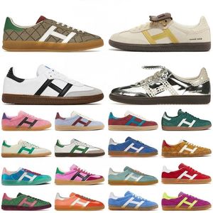 Designerskie trampki Gazelle Bold Casual Shoes Men Platforma Platforma Platforma Pink Glow Green Flash Aqua Cień Czerwony Czekolada Niebieski Velvet Luksusowe trenerzy sportowe duże rozmiar 13