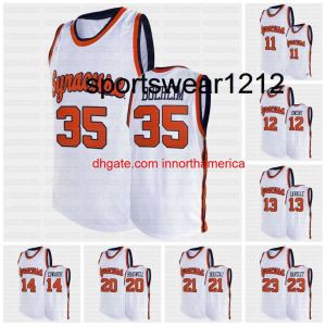 Syracuse Orange NCAA White College Basketball Jersey 0 Alan Griffin 1 Quincy Guerrier 2 John Bol Ak Richmond Newton Anselem Grant Cordes