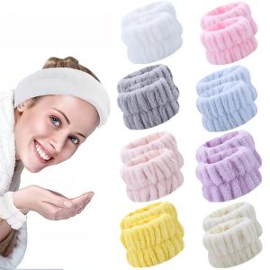 Spa pulso washband microfibra lavagem de pulso toalha banda pulseira lavagem rosto absorvente pulseiras pulsos sweatband evitar líquido