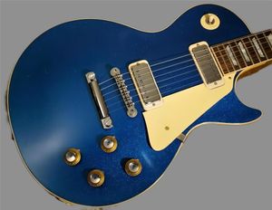 Custom Shop Limited 1968 Paul Mini Humbucker Blue Sparkle Vos Electric Guitar