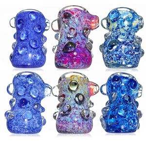 spoon hand pipe nebula hammer colorful spoon pipes Frit Spoon Dry Pipe 3.5 inch collectible glass art pipes Glass Bowl Pipe Tobacco Smoking Glass Dry Bowls