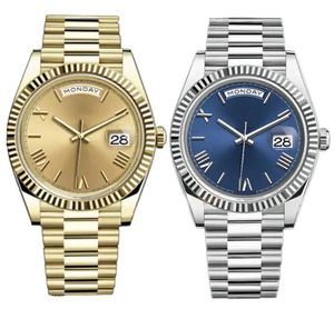Designer Mens Watch Watches Automatyczny ruch pełny zegarek ze stali nierdzewnej Wodoodporny mechaniczny zegarek
