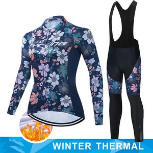 Conjuntos de camisa de ciclismo roupas esportivas femininas inverno velo blusa bib roupas de verão jaqueta mtb camisa profissional equipamentos roupas equipe 231202