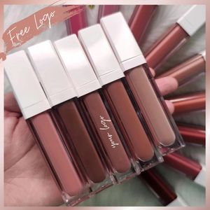 Lippenstifte Nude Lip Gloss Private Label Pigment Vegan Makeup Lippen Kosmetik Großhandel Drop Custom MOQ 30 Stück Grausamkeitsfrei 231202