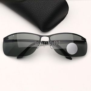 Lüks Polarize Güneş Gözlükleri Spor Eyeyglasses, Rimless Rimless Ultralight Frame Çerçeve Güneş Gözlükleri Erkekler UV400 UV Dirençli Glasse