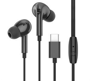 Kulaklıklar Samsung Android için Mikrofon Tel Kontrollü Kulaklıklı Kulak C Tipi Kablolu Kulaklık 15 Cep Telefonu MP4 Gürültü Subwoofer Müzik Kulaklıkları