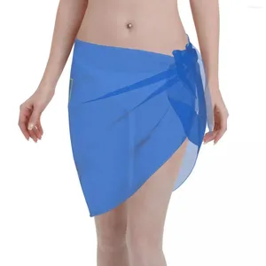 Women's Swimwear Ukraine Coat Of Arms Flag Sexy Beach Bikini Cover Up Wrap Chiffon Dress Fashion Cover-Ups Skirts Swimsuits