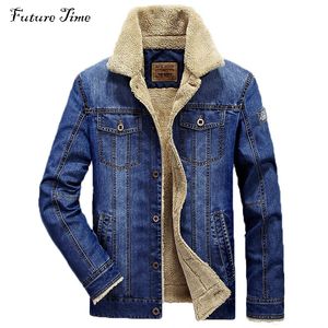 Giacche da uomo M-6XL Giacca e cappotti da uomo Abbigliamento di marca Denim Chaqueta Moda Giacca da jeans da uomo Spessa Capispalla invernale calda Cowboy maschile YF055 231202